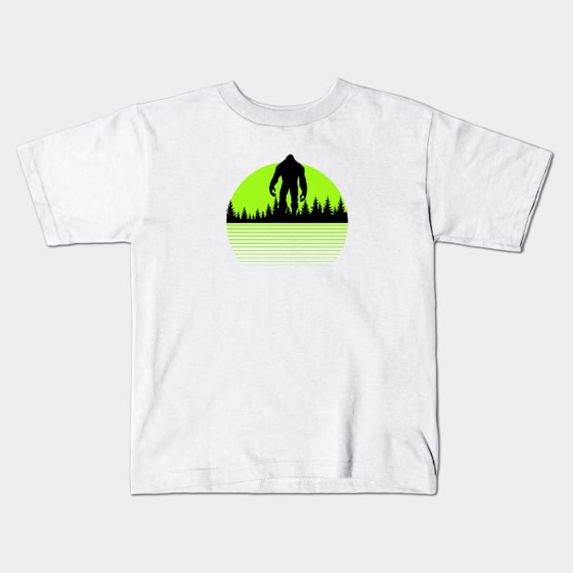 Bigfoot Sasquatch I Believe Kids T-Shirt by GreenGuyTeesStore